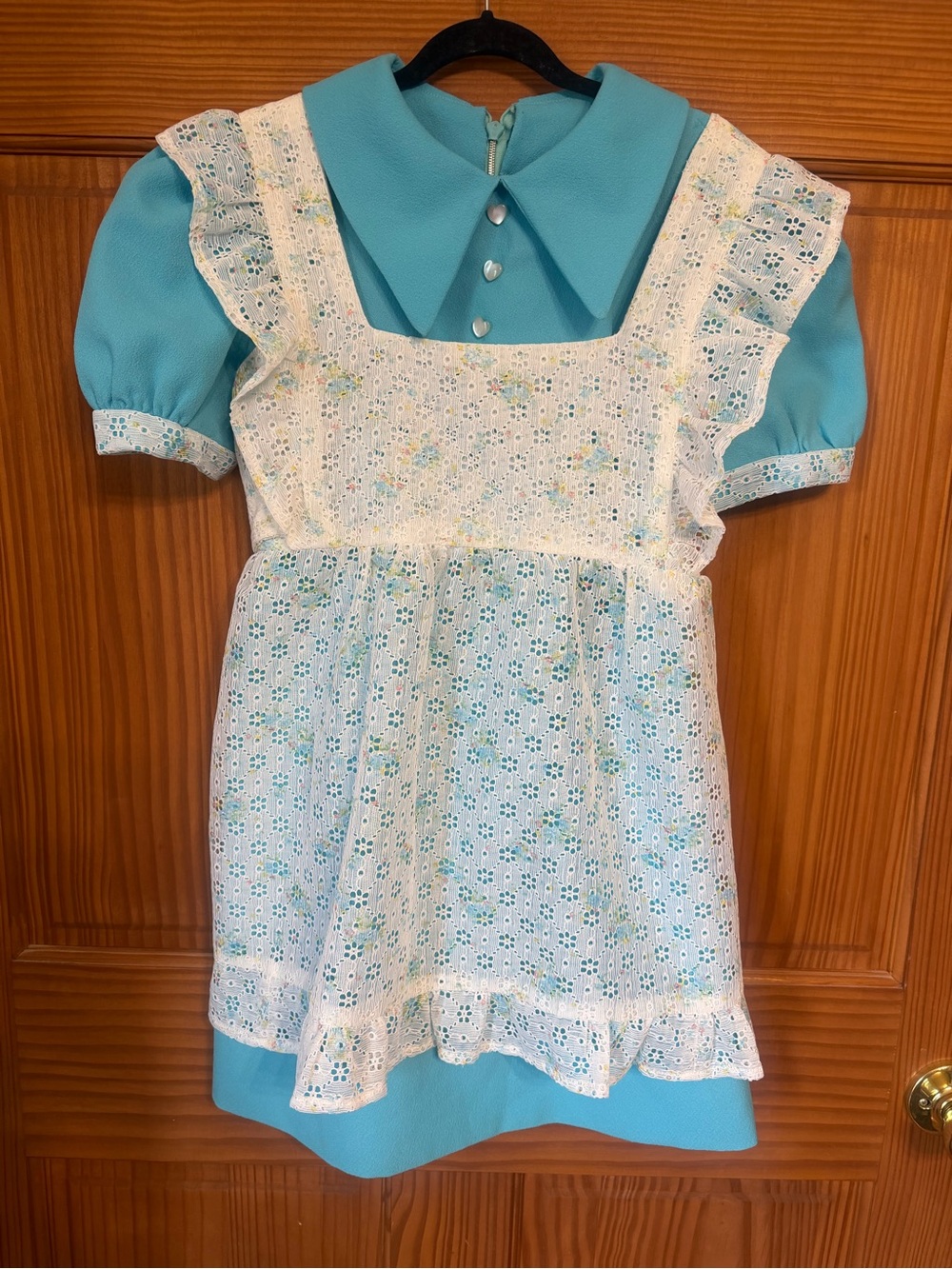 70s Vintage Girls Pinafore Dress 8/10